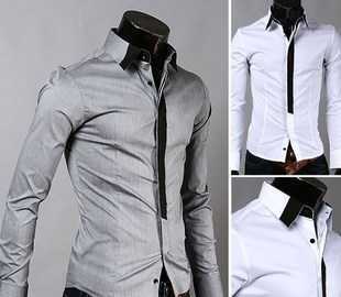 男士衬衫批发 诚信通发起人推荐韩版修身衬衫